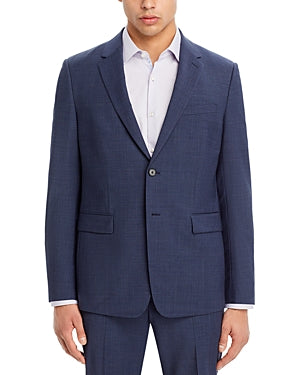 Theory Mens Chambers Houndstooth Slim Fit Suit Jacket 42R Navy Blue Sport Coat