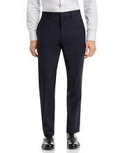 Theory Men's Mayer Tonal Plaid Slim Fit Suit Dress Pants Size 29 Navy Blue Wool