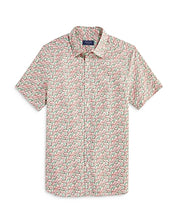 Vineyard Vines Gulf Floral Printed Mens Casual Short Sleeve Shirt Pink Small