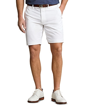 Polo Ralph Lauren Mens Classic fit Casual Shorts 34 / 9 White Solid Stretch