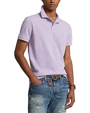 Polo Ralph Lauren Mens Slim fit Short Sleeve Polo Shirt Large Purple Solid