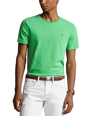 Polo Ralph Lauren Mens Slim fit Short Sleeve T-Shirt Shirt Large Green Solid