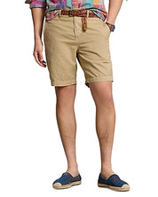 Polo Ralph Lauren Men's 8.5" Straight-Fit Linen Cotton Chino Shorts Beige 38