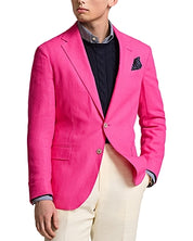 Polo Ralph Lauren Polo Soft Tailored Linen Sport Coat 38R Pink Blazer