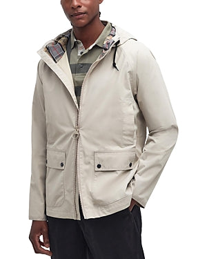 Barbour Mens Hooded Domus Jacket XXL 2XL Mist Beige