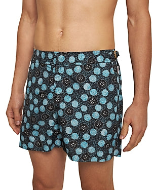 Orlebar Brown Setter Mens Daisy Printed 4.5" Swim Trunks Blue 38