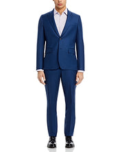 Paul Smith Brierley Sharkskin Tailored Fit Suit Jacket Blazer 42R Blue