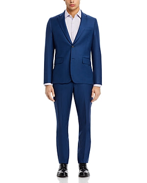 Paul Smith Brierley Sharkskin Tailored Fit Suit Jacket Blazer 42R Blue