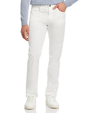 Canali Mens Garment Dyed Regular Fit 5 Pocket Pants EU 52 US 34 White