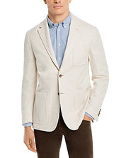 Canali Cotton & Linen Textured Jersey Regular Fit Sport Coat EU 50 US 40R Tan