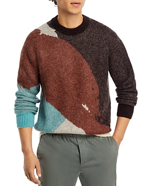 Norse Projects Mens Regular fit Long Sleeve Crewneck Sweater Medium Brown