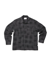 NN07 Julio Printed Long Sleeve Button Front Shirt Medium Grey Check
