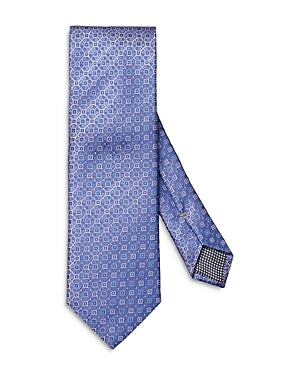 Eton Mens Necktie Tie One Size Purple Geometric