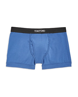 Tom Ford Mens Classic fit Boxer Briefs Underwear XL Blue Solid