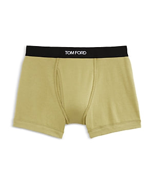 Tom Ford Mens Classic fit Boxer Briefs Underwear XL Green Solid
