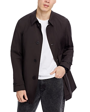 Herno Mens Laminar Goretex Raincoat Coat 50 IT / 40 US Medium Black Waterproof