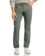 PT Torino Garment Dyed Stretch Cotton Slim Fit 5 Pocket Pants 34 Olive Green
