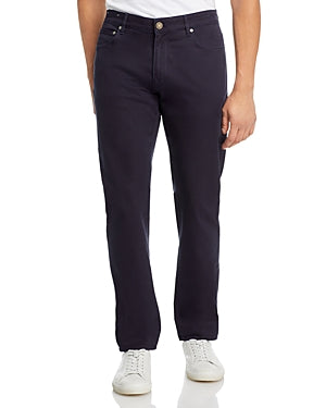 Pt Torino Mens Slim fit Casual Pants 36 / 34 Navy Blue Solid Stretch