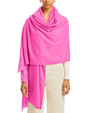 Private Label Womens Cashmere Travel Wrap Pink Scarf