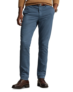 Polo Ralph Lauren Stretch Slim Fit Knitlike Chino Pants Blue 32 x 32