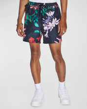 Ksubi Mens Regular fit Board Shorts Shorts XL 5 Inseam Black Floral