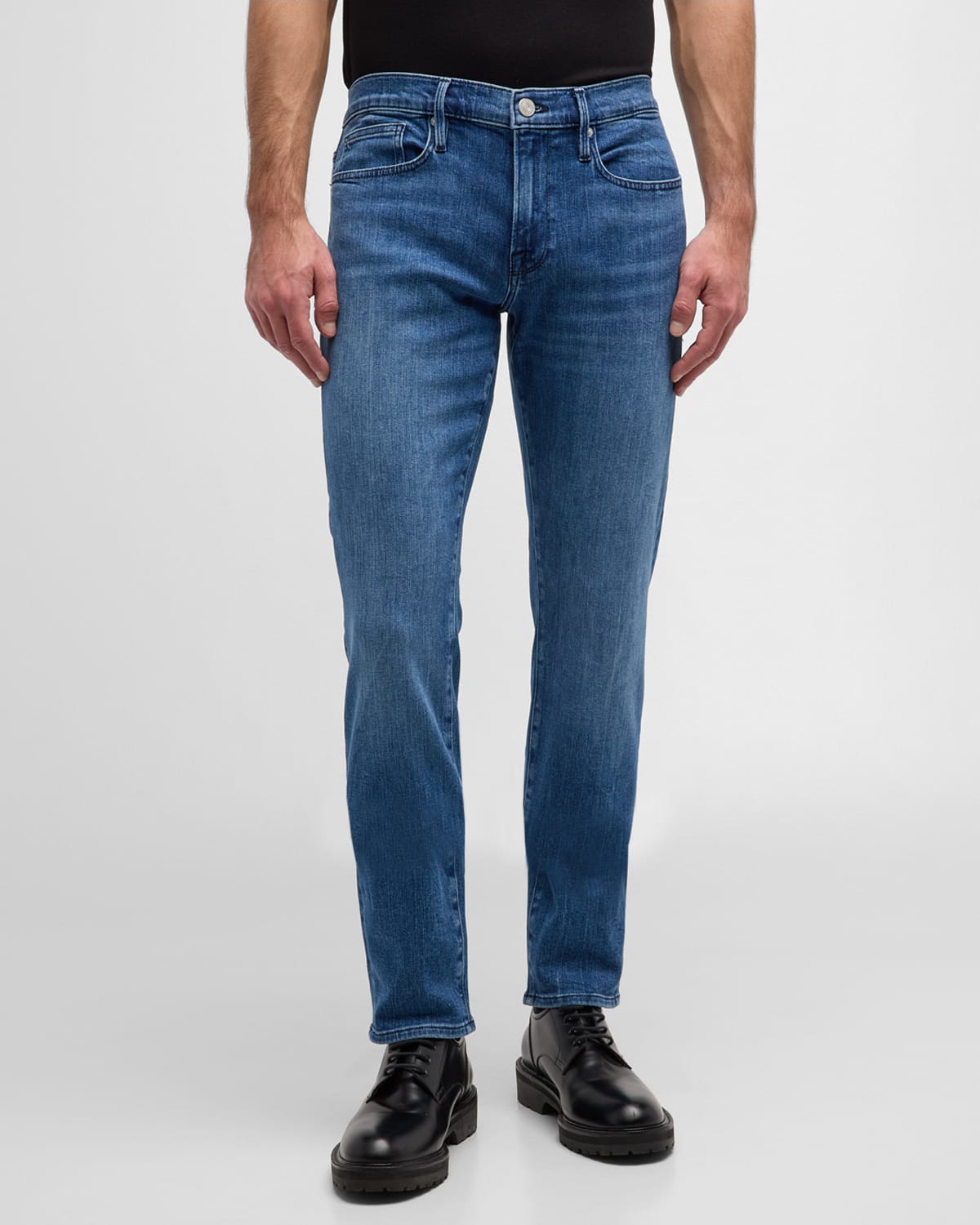 Frame L'Homme Mens Slim Fit Jeans Jadite Blue 33 x 32