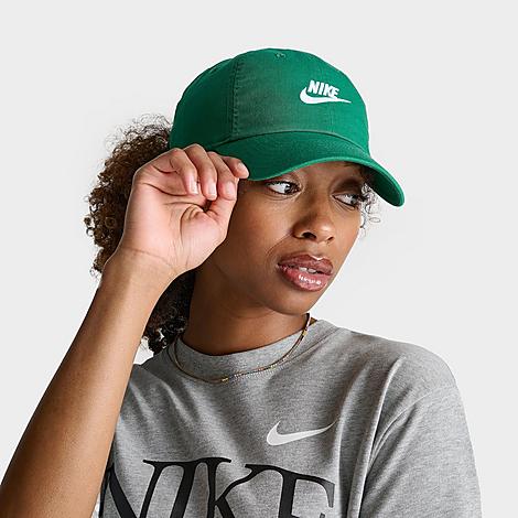 Nike Mens Regular fit Embroidered Logo Baseball Cap Hat Small Green