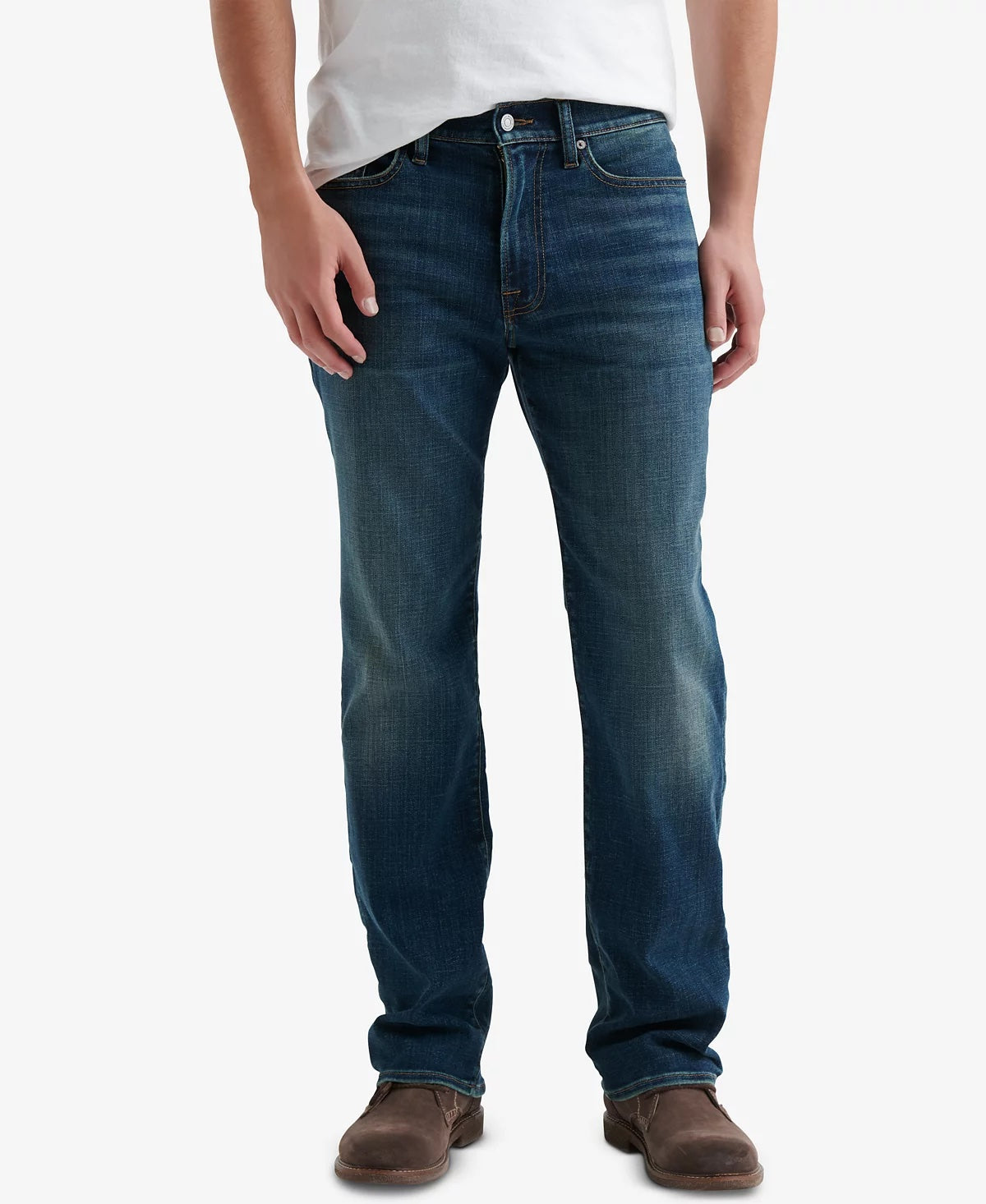 Lucky Brand 363 Mens Straight fit Denim Jeans 38 / 30 Blue Solid