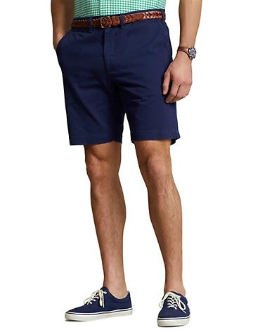 Polo Ralph Lauren Mens Classic fit Chinos Shorts 46 Blue Solid