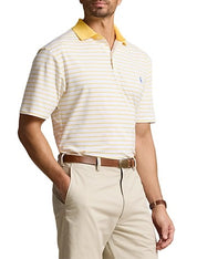 Polo Ralph Lauren Men Regular fit Short Sleeve Polo Shirt 3XB White Striped