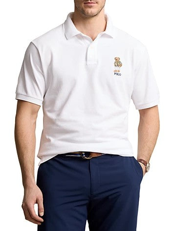 Polo Ralph Lauren Mens Classic fit Short Sleeve Polo Shirt 3XB White Solid
