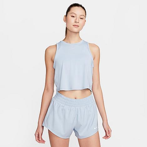 Nike Womens Regular fit Sleeveless Tank Top Shirt Medium Blue Solid