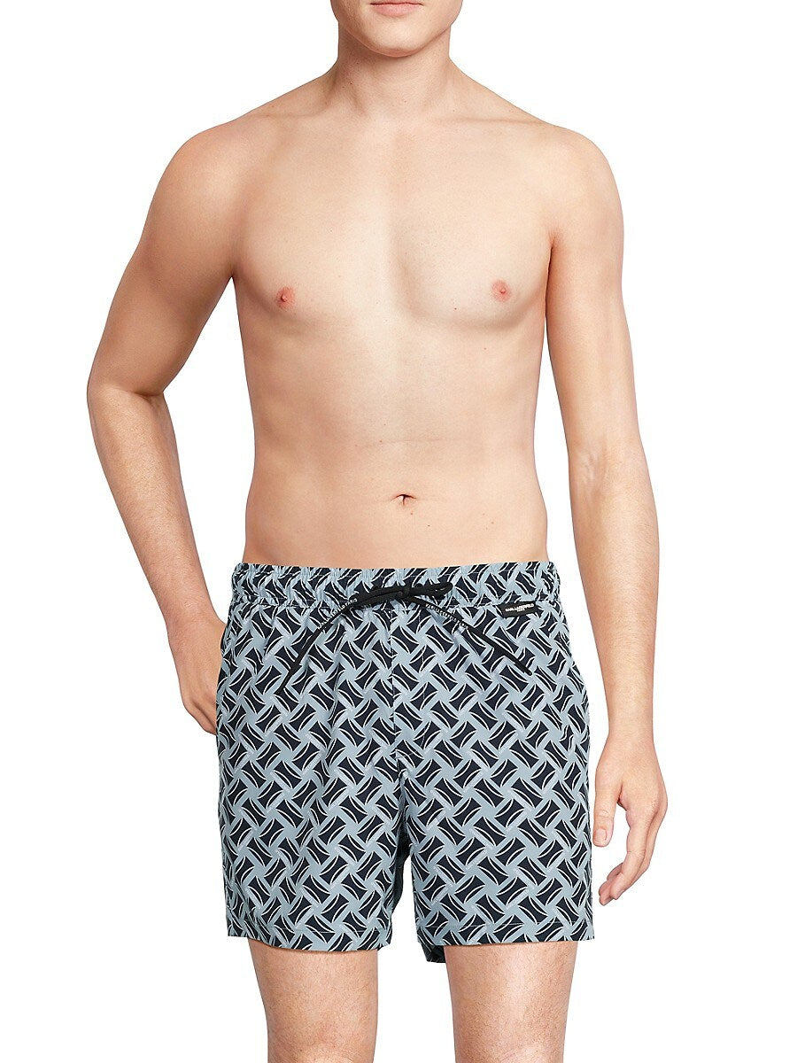 Karl Lagerfeld Paris Mens Regular fit Swim Trunks Swimwear XL / 5 Grey