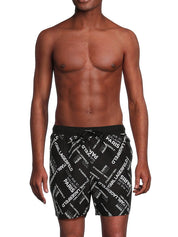 Karl Lagerfeld Paris Mens Regular fit Drawstring Shorts Small / 5 Black