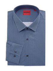 Hugo Boss Mens Button Up Dress Shirt Light Pastel Blue 14.5 - 37