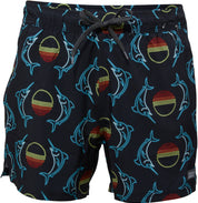 Saxx Mens Regular fit Swim Trunks Swimwear Medium Black Stretch