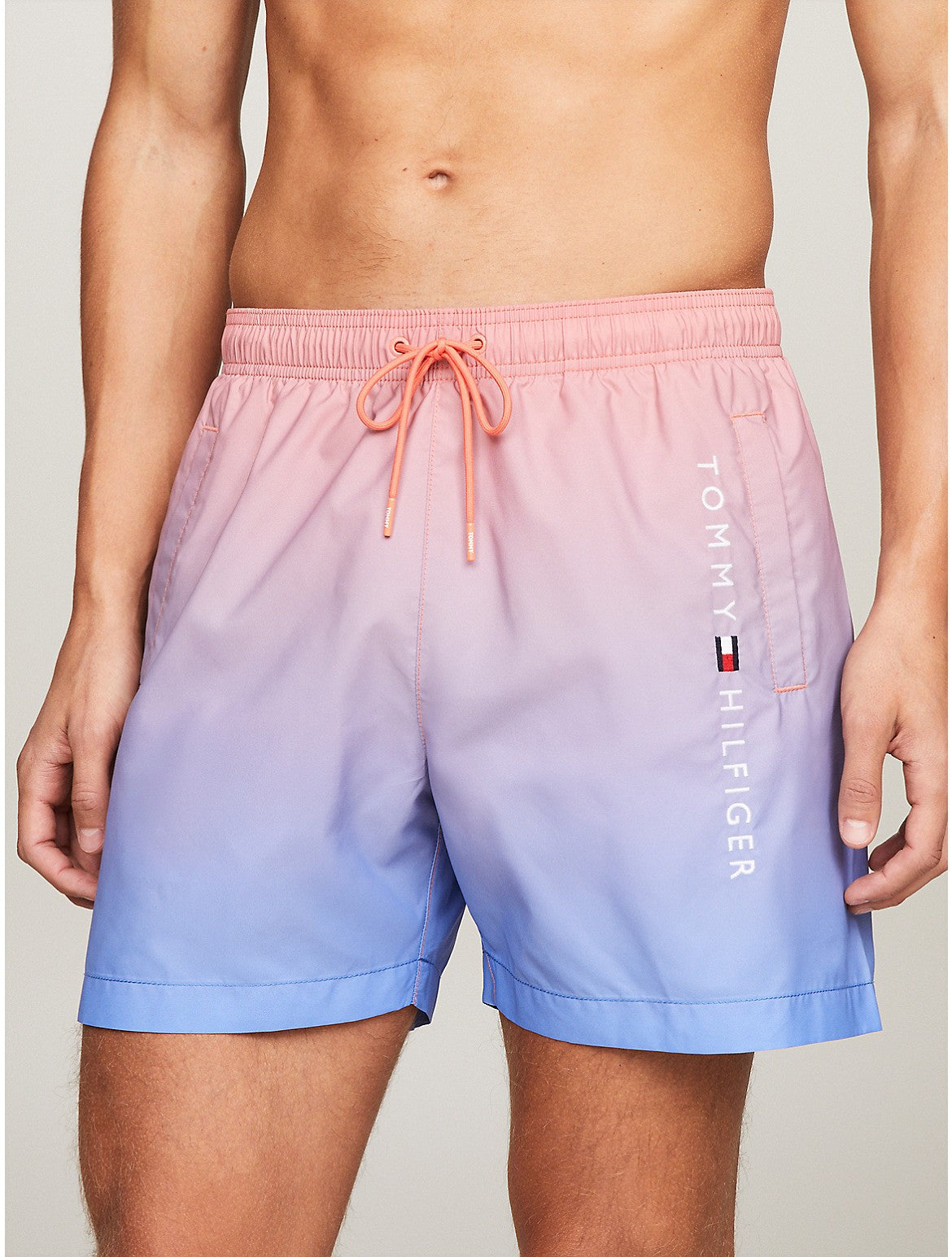 Tommy Hilfiger Mens Regular fit Swim Trunks Swimwear Medium Pink