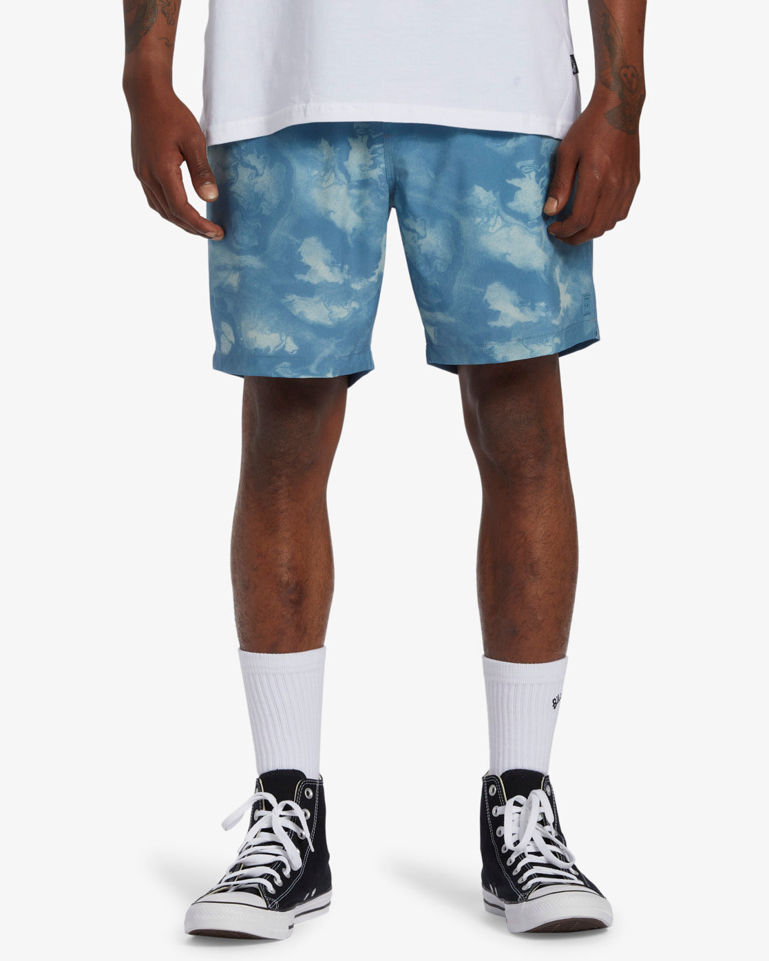Billabong Mens Regular fit Casual Shorts Large Blue Stretch