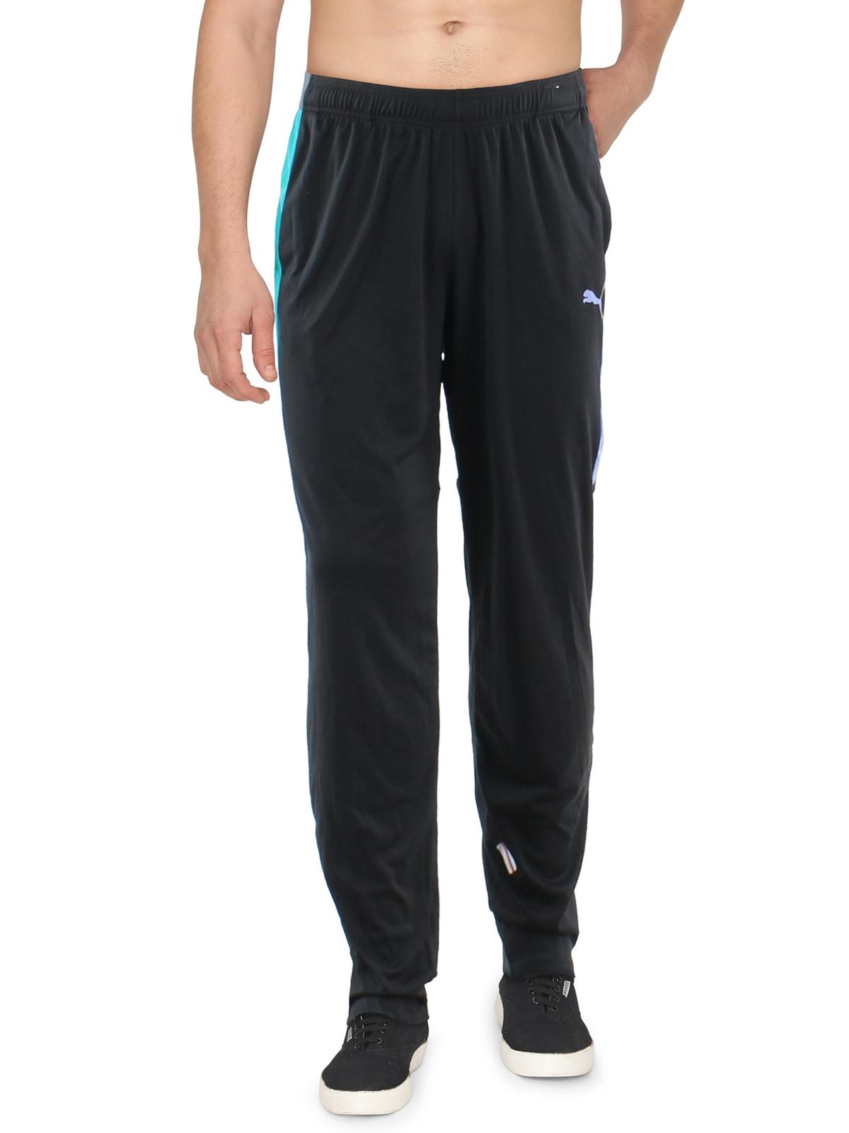 Puma Slim Fit Speed Mens Running Fitness Athletic Pants Large Black / Purple