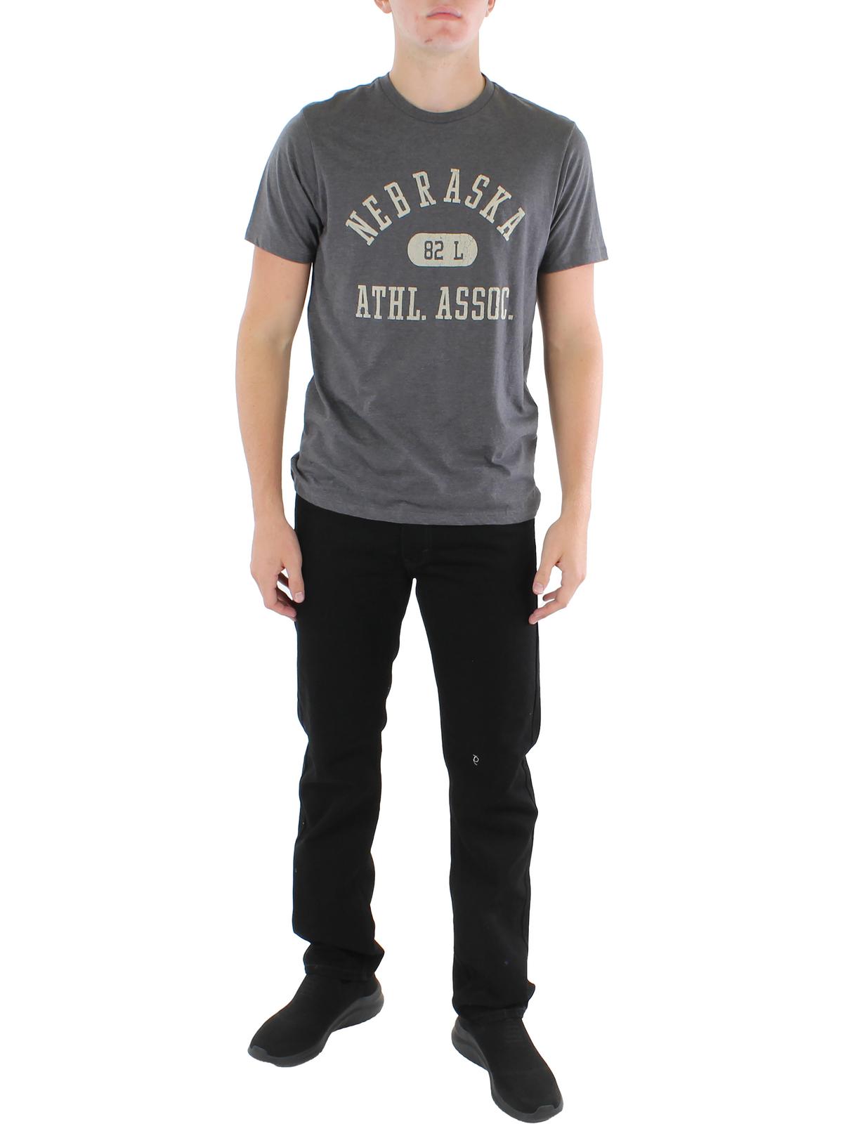 Cotton On Mens Jersey Logo Crewneck Short Sleeve T Shirt Grey Large