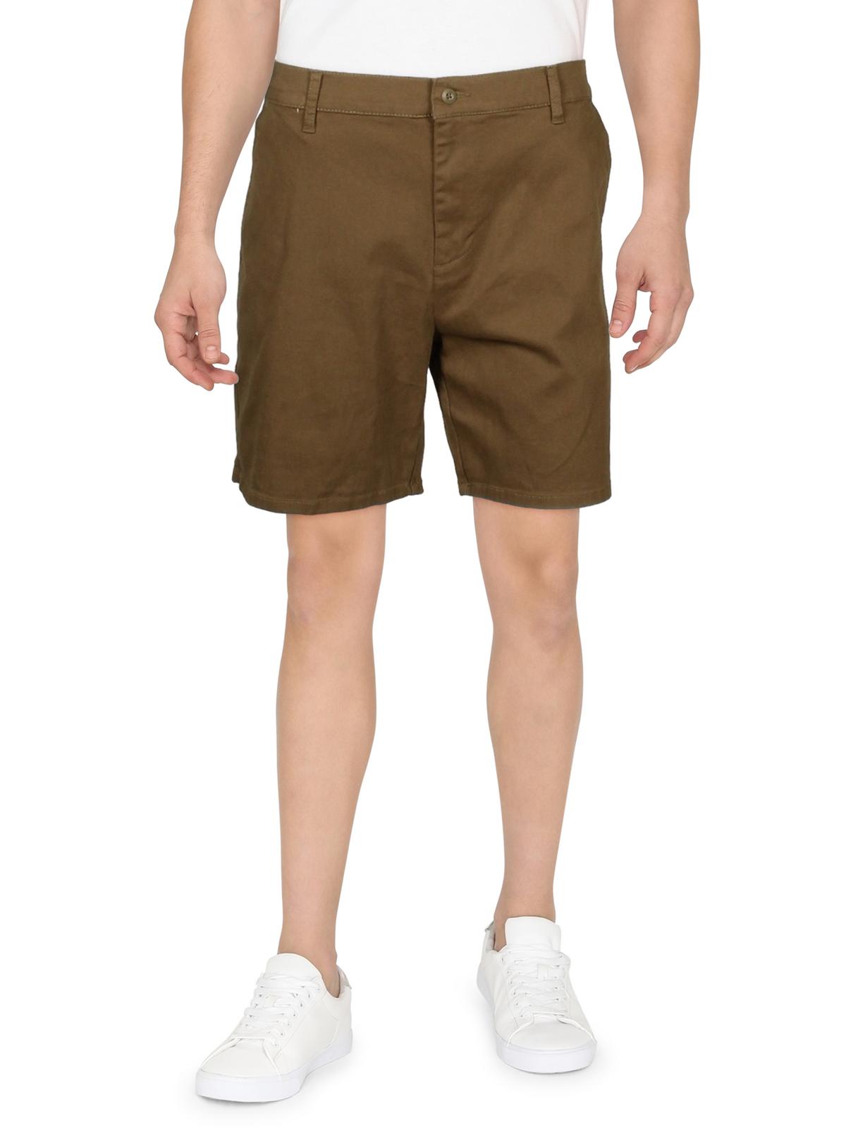 And Now This Mens Chino Mid-Rise Khaki Shorts Green 30