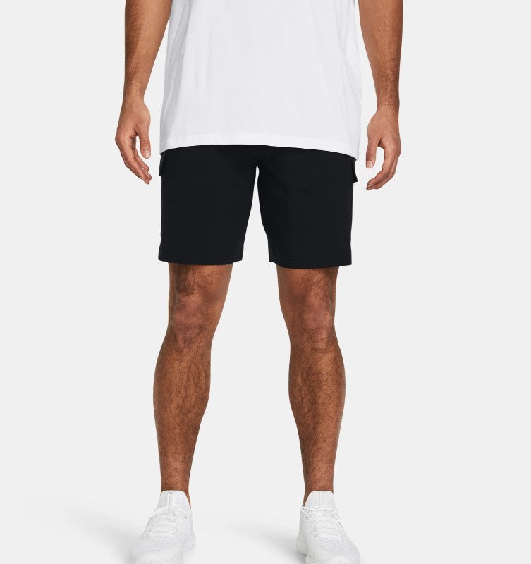 Under Armour Mens Regular fit Cargo Shorts XL Black Solid Stretch
