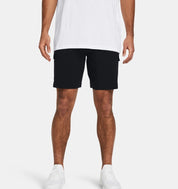 Under Armour Mens Regular fit Cargo Shorts Small Black Solid Stretch