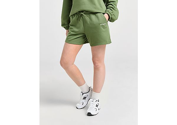 Columbia Women Regular fit Sweat Shorts XS Green Solid
