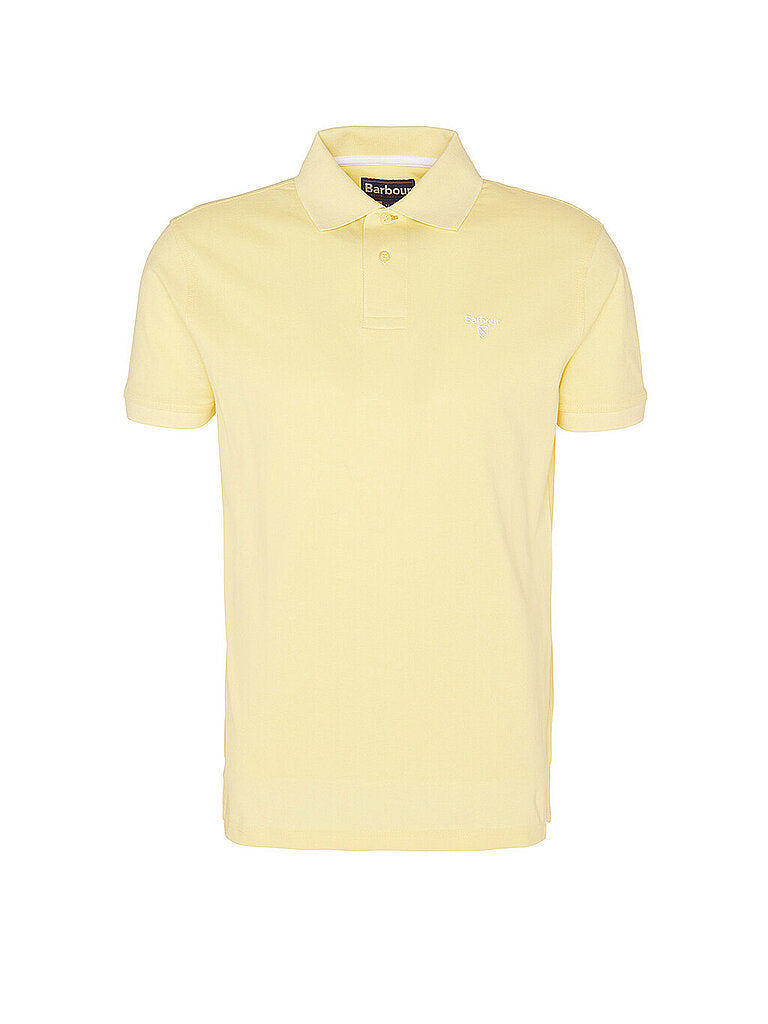 Barbour Mens Regular fit Short Sleeve Polo Shirt XXL Yellow Solid