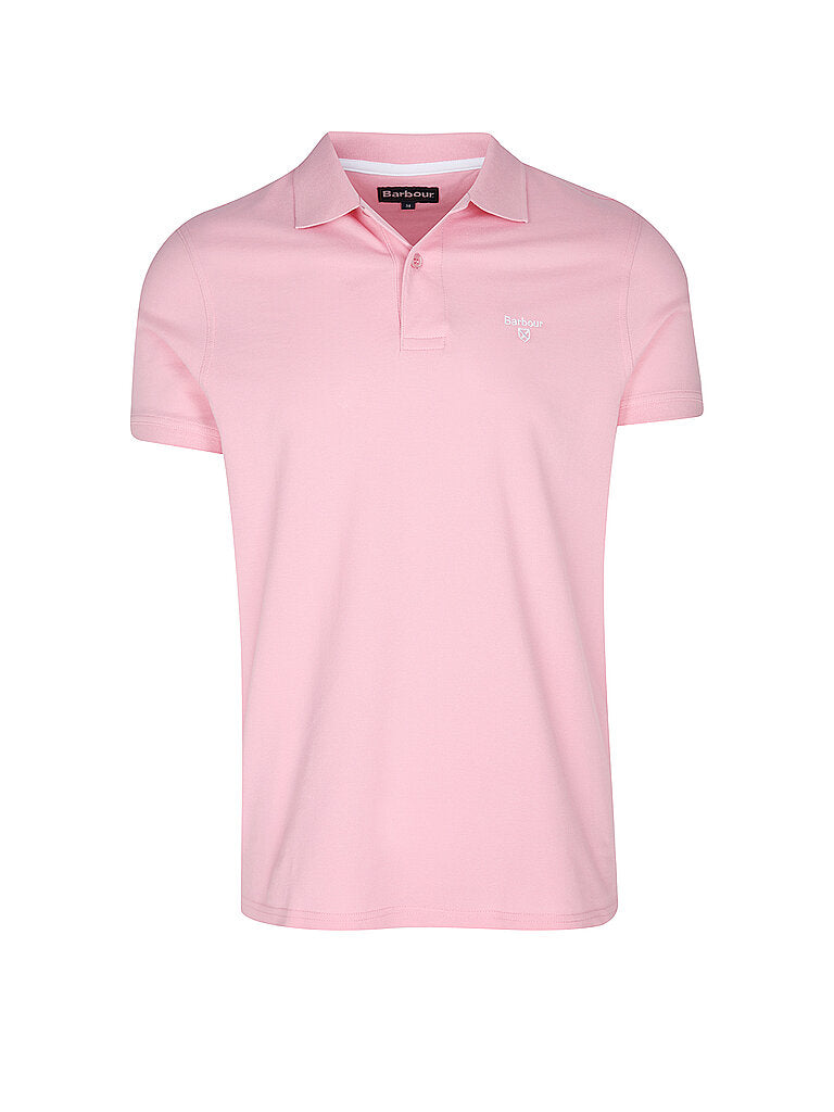 Barbour Mens Regular fit Short Sleeve Polo Shirt XXL Pink Solid