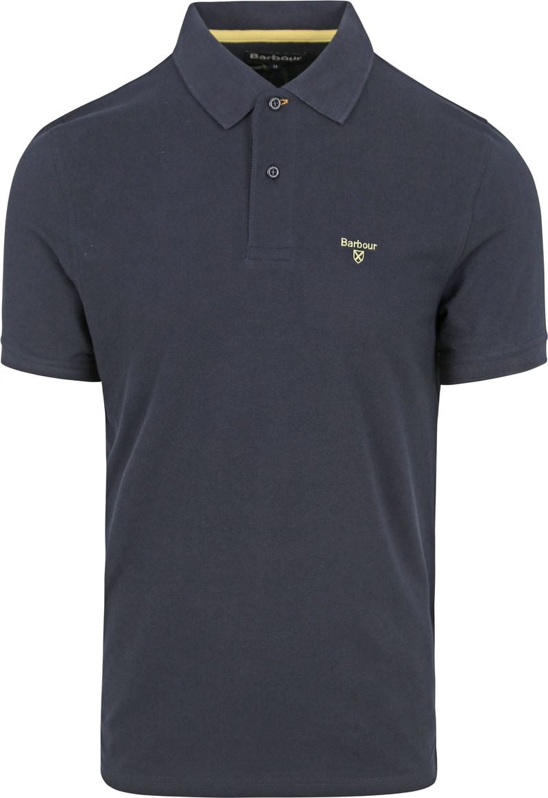 Barbour Mens Regular fit Short Sleeve Polo Shirt XXL Navy Blue Solid