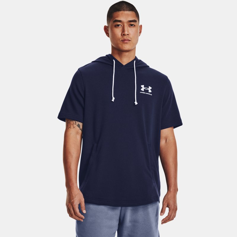 Under Armour Men Regular fit Hoodie Sweatshirt Small Blue Solid