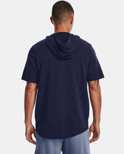 Under Armour Men Regular fit Short Sleeve T-Shirt Shirt Large Blue Solid Hooded