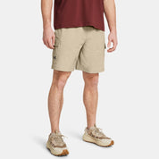 Under Armour Mens Regular fit Cargo Shorts Medium Brown Solid Stretch